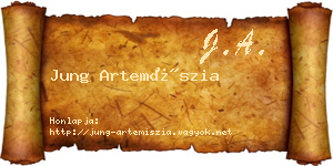 Jung Artemíszia névjegykártya
